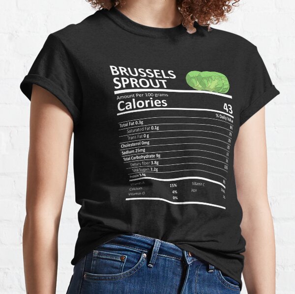 Brussels Sprout Nutritional Value Funny Festive Holiday Classic T-Shirt