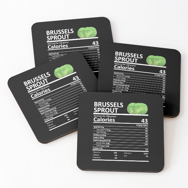 Item preview, Brussels Sprout Nutritional Value Funny Festive Holiday designed and sold by fatamyfan1.