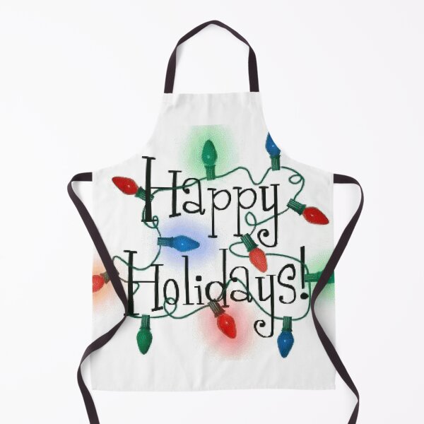 Item preview, Happy Holiday String Lights on Christmas decor, t-shirts and accessories.      designed and sold by lduke47.
