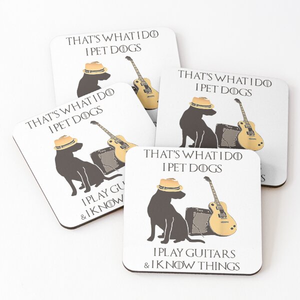 Artikelvorschau, Das ist was ich tue Ich streichle Hunde Ich spiele Gitarren und ich weiß Dinge entworfen und verkauft von ThomasTrump.