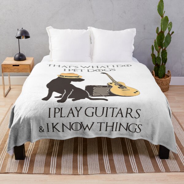 Artikelvorschau, Das ist was ich tue Ich streichle Hunde Ich spiele Gitarren und ich weiß Dinge entworfen und verkauft von ThomasTrump.