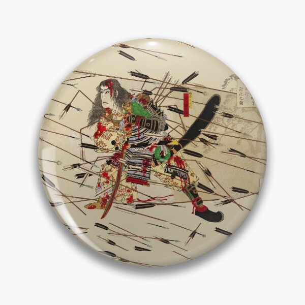 Item preview, SAMURAI KUSUNOKI MASATSURA IS FIGHTING AGAINST THE SHOWER OF ARROWS FROM THE ENEMY TROOP designed and sold by BulganLumini.