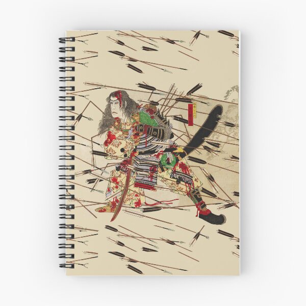 Item preview, SAMURAI KUSUNOKI MASATSURA IS FIGHTING AGAINST THE SHOWER OF ARROWS FROM THE ENEMY TROOP designed and sold by BulganLumini.