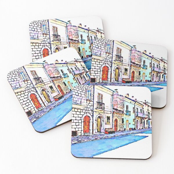 Item preview, Borrello: colored facades designed and sold by Giuseppe Cocco.