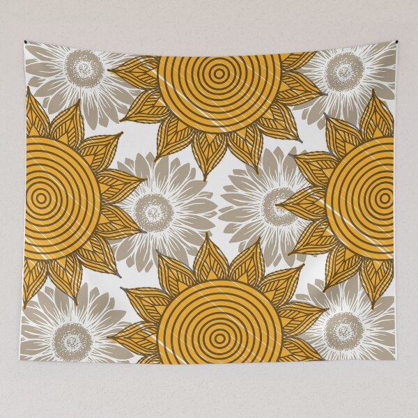 Item preview, Yellow Mandala and Sunflower designed and sold by MacheSmith.
