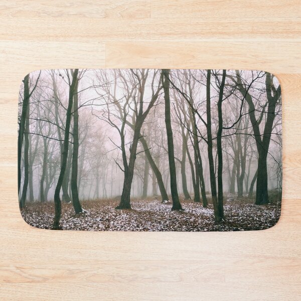 Item preview, First snow in a magic foggy forest, natural background  designed and sold by helenkaiy.