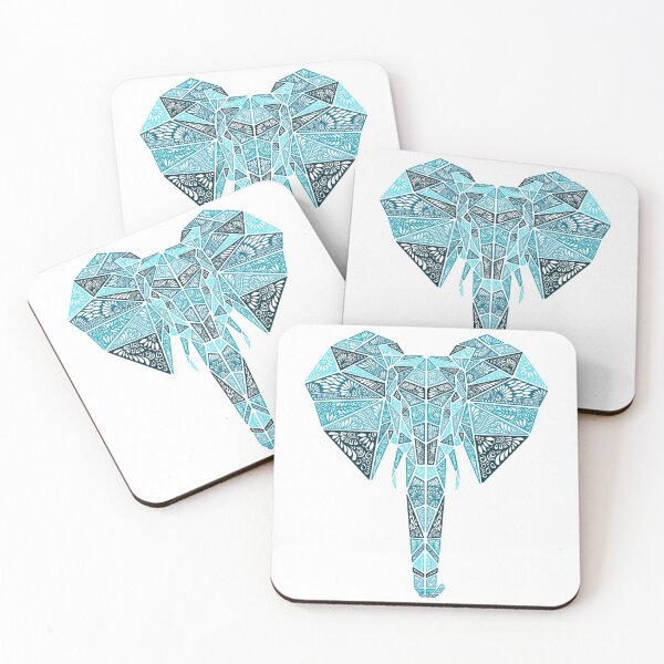 Item preview, Zentangle Geometric Elephant designed and sold by gulmohars.
