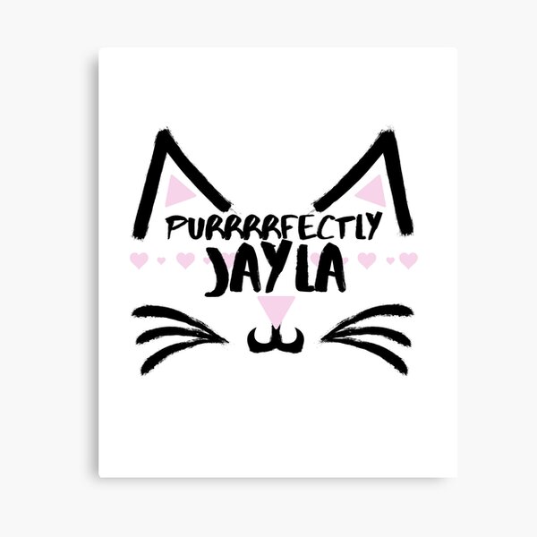 Vista previa del artículo con la obra «Purrrrfectly JAYLA», diseñado y vendido por IzzyDee-Designs.