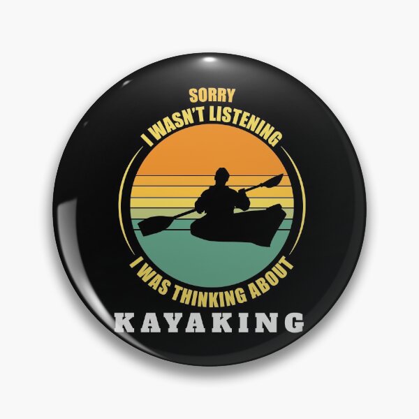 Item preview, Kayaking Vintage Sunset Silhouette, I was thinking about kayaking, Kayaker Gift  designed and sold by OdmiDesign.
