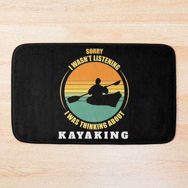 Item preview, Kayaking Vintage Sunset Silhouette, I was thinking about kayaking, Kayaker Gift  designed and sold by OdmiDesign.