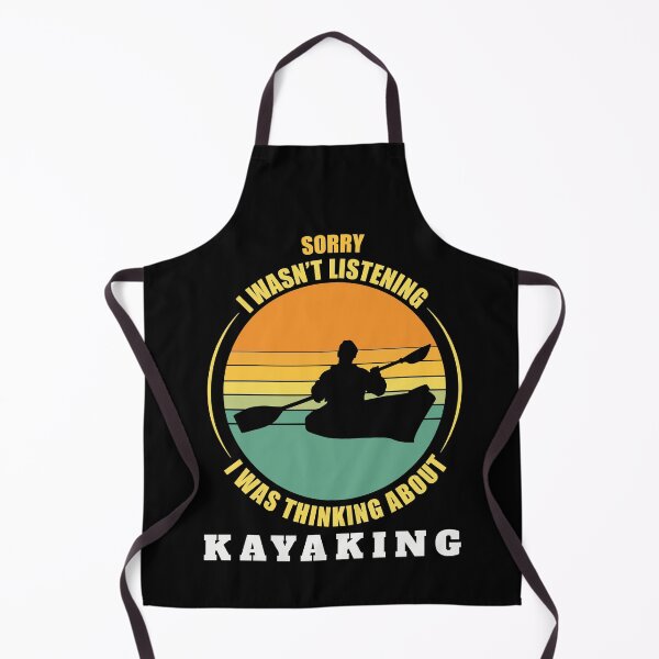 Item preview, Kayaking Vintage Sunset Silhouette, I was thinking about kayaking, Kayaker Gift designed and sold by OdmiDesign.