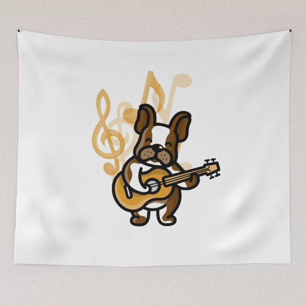 Item preview, Ukulele Dog Playing Ukulele designed and sold by joabaj.