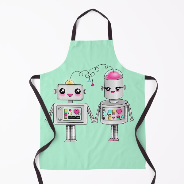 Item preview, Robots in love kawaii designed and sold by Pendientera.