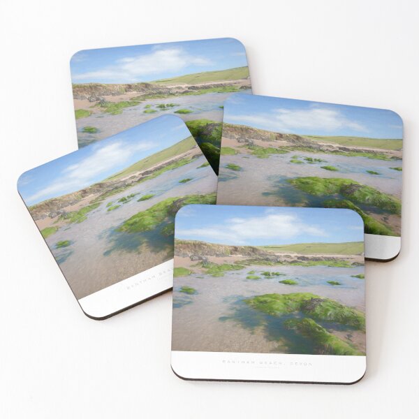 Item preview, Painterly image of Bantham Beach, Devon designed and sold by andrewroland.
