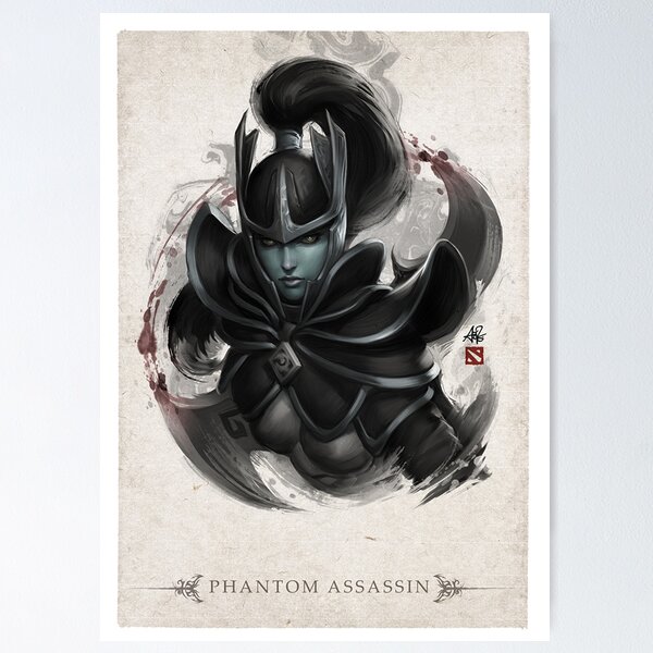 Item preview, Dota 2 Phantom Assassin Poster designed and sold by Marcuccio.