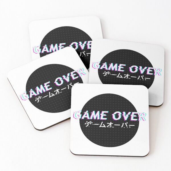 Item preview, Game over / GĒMUŌBĀ Glitch Text Japanese designed and sold by KimVanG.