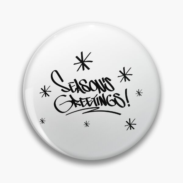Item preview, Etiqueta de graffiti de saludos de temporada designed and sold by CharlCreatesArt.