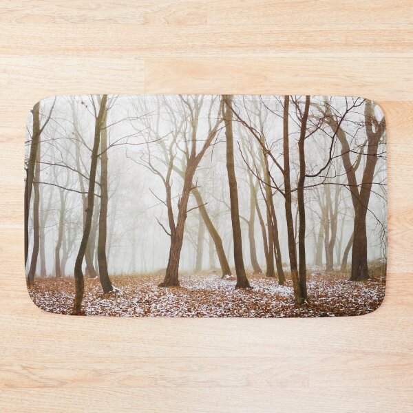 Item preview, First snow in a magic foggy forest, natural background  designed and sold by helenkaiy.