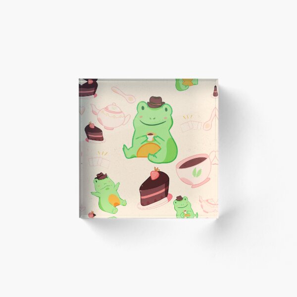 Item preview, Frog Froggy Tea Party designed and sold by CoffeePandaArt.