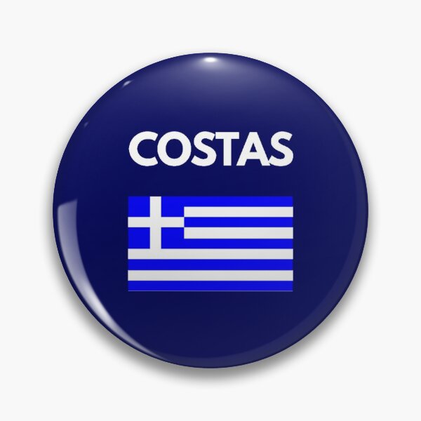 Item preview, Costas Greek Name with Greek Flag Design designed and sold by TheGreekGuy.