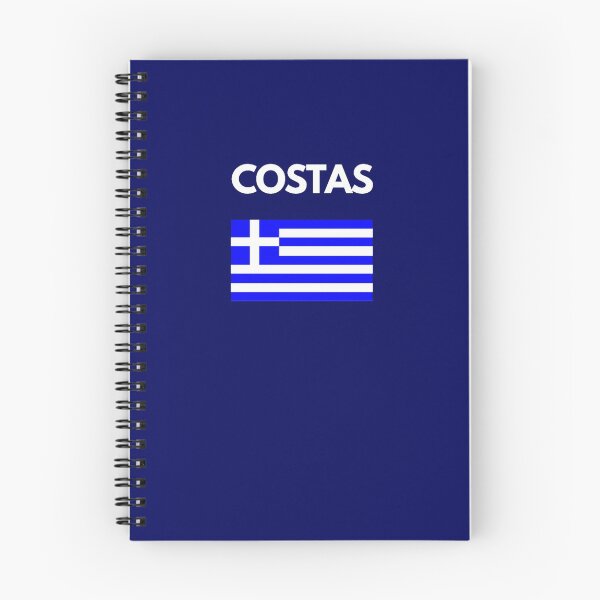 Item preview, Costas Greek Name with Greek Flag Design designed and sold by TheGreekGuy.