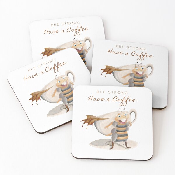 Item preview, Bee Strong Have a Coffee designed and sold by C-ArtistStella.