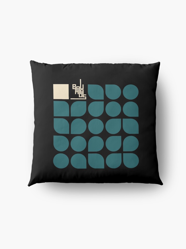 Alternate view of BAUHAUS minimalistic basic shapes logo Floor Pillow