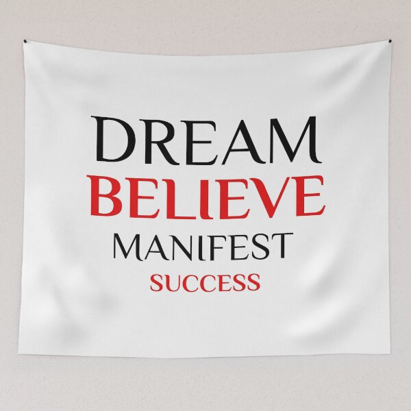 Item preview, Dream Believe Manifest Success designed and sold by Luvjesus2.
