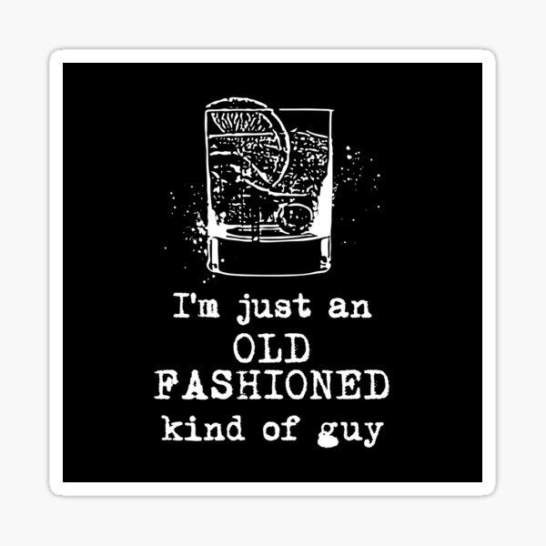 Old Fashioned Guy Sticker