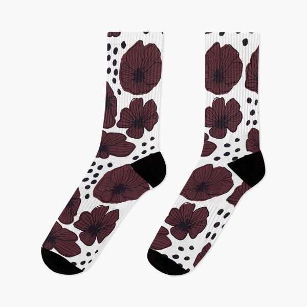 Item preview, Floral Pattern (Maroon) designed and sold by NakakiArt.