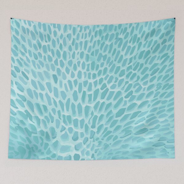 Item preview, Sea Sponge Background - Teal 31 designed and sold by serenaking.