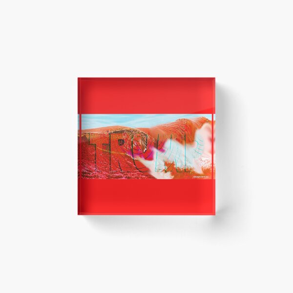 The Great Red Wave Acrylic Block