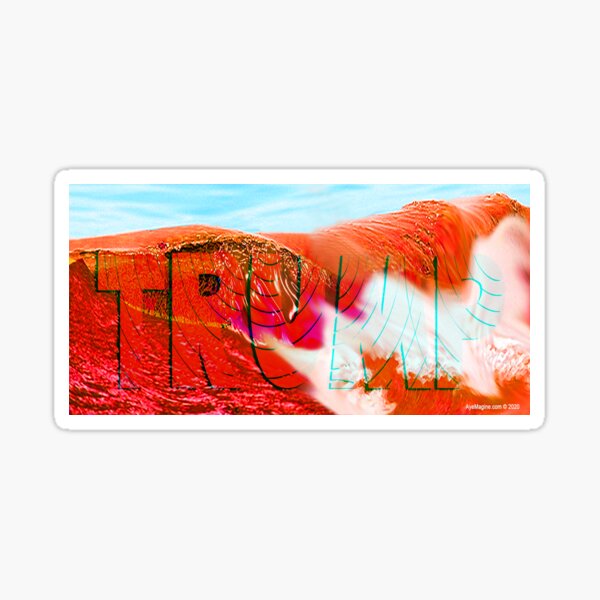 The Great Red Wave Sticker