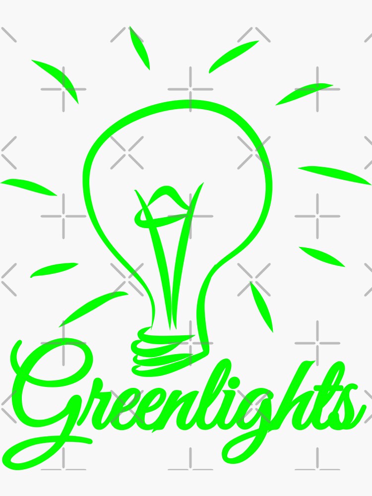 "greenlights" Sticker for Sale by Recoshet Redbubble