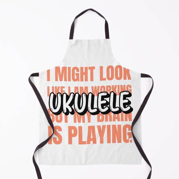 Item preview, Ukulele I Might Look Like I am Working But My Brain Is Playing Ukulele designed and sold by joabaj.