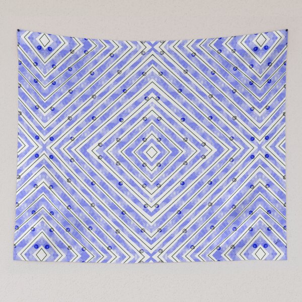 Item preview, GEOMETRIC STRIPES - BLUE designed and sold by PrachiManerikar.