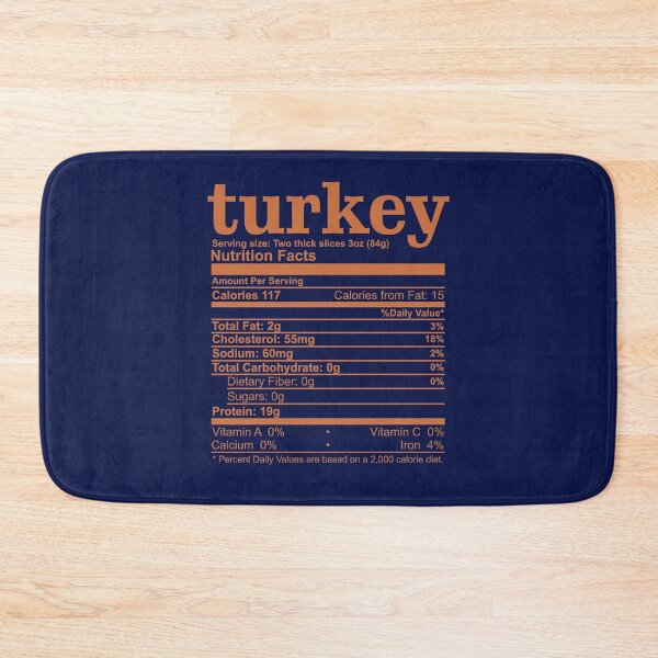 Item preview, Turkey Nutrition Facts Thanksgiving Funny Food Nutrients  designed and sold by alenaz.