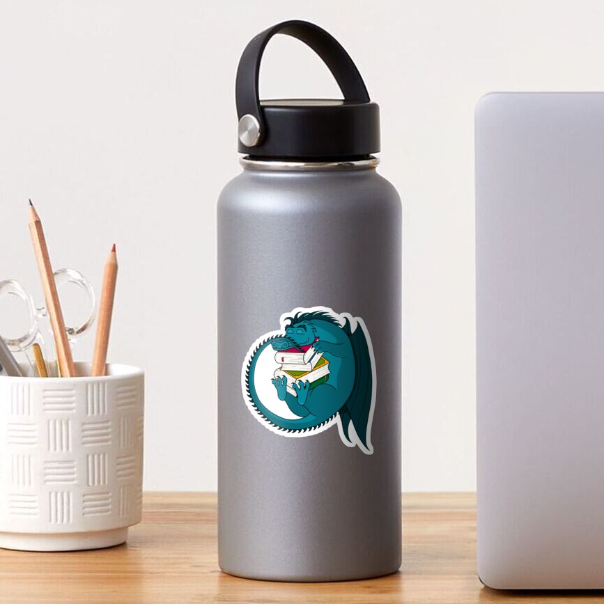 Book Dragon Sticker