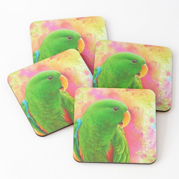 Item preview, Eclectus parrot designed and sold by Elena Kolotusha.