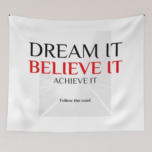 Item preview, Dream It Believe It Achieve It Follow The Road designed and sold by Luvjesus2.