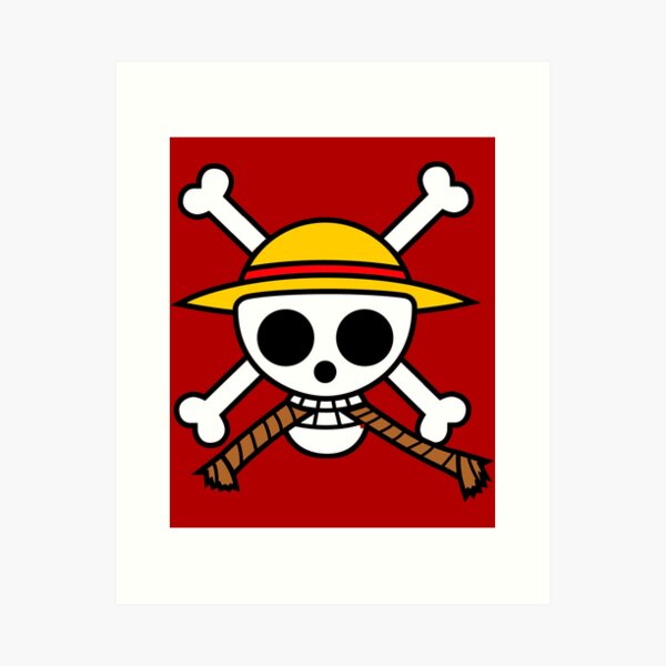 One Piece Logo Art Prints For Sale Redbubble