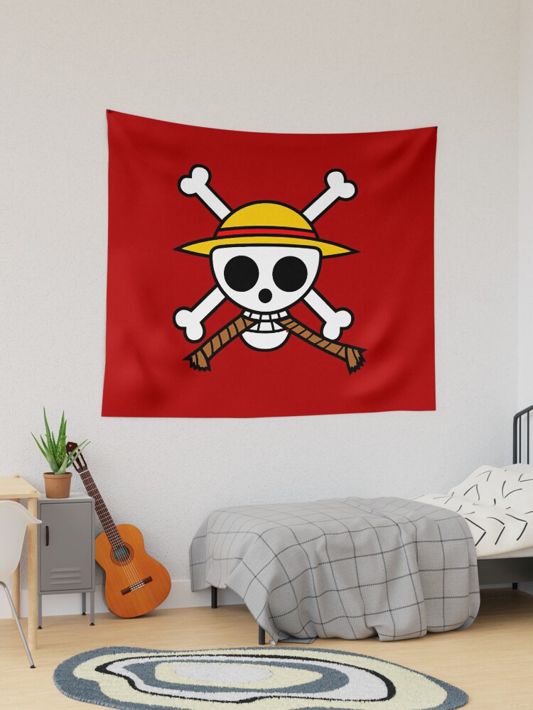 One Piece Anime YonKo Pirate King manga flag Straw Poster for