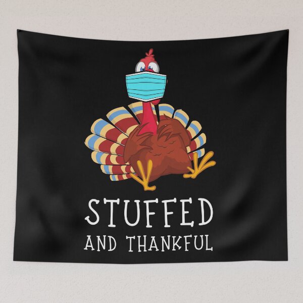 Item preview, Funny Thanksgiving turkey (cartoon). Stuffed and thankful. designed and sold by JellyBeenzz.