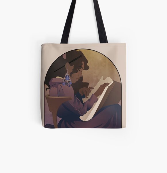 Sorcière lisant - Collection Magie Tote bag doublé