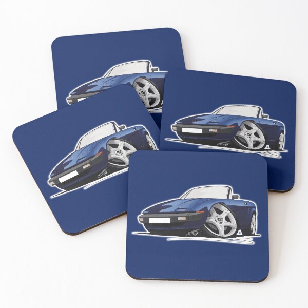 Item preview, Triumph TR7 DHC Convertible D.Blue designed and sold by Yeomans Cartoons.