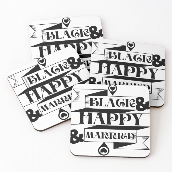 Item preview, Black happy and married. designed and sold by Rajpramanik.