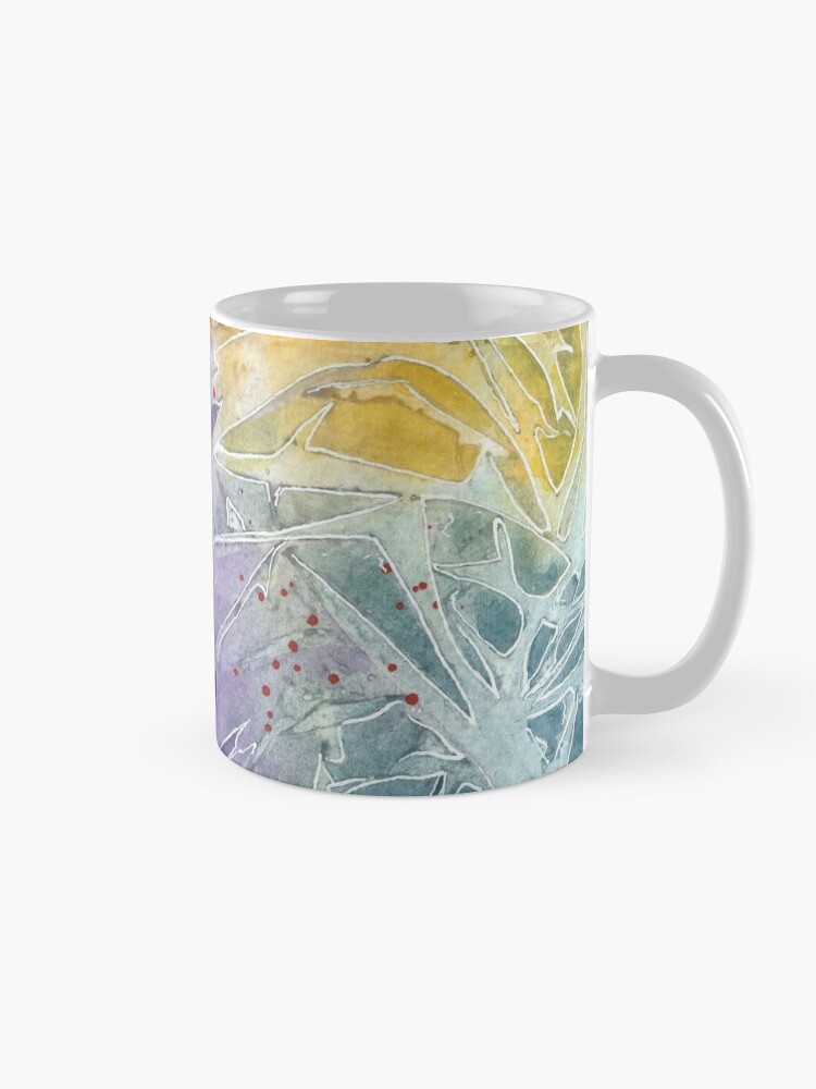 Thumbnail 5 of 6, Coffee Mug, Organic abstract aquarel 13 designed and sold by Rudi-Bloes.