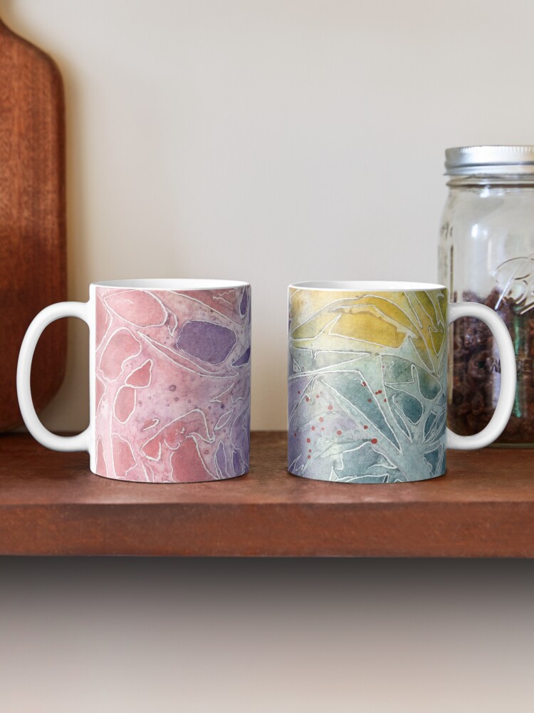 Thumbnail 2 of 6, Coffee Mug, Organic abstract aquarel 13 designed and sold by Rudi-Bloes.