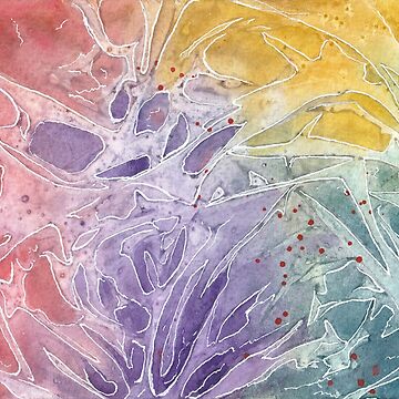 Artwork thumbnail, Organic abstract aquarel 13 by Rudi Bloes