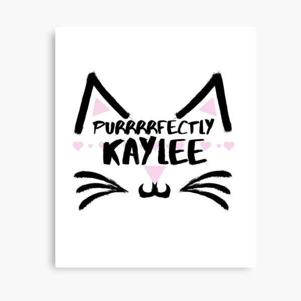 Purrrrfectly KAYLEE Canvas Print